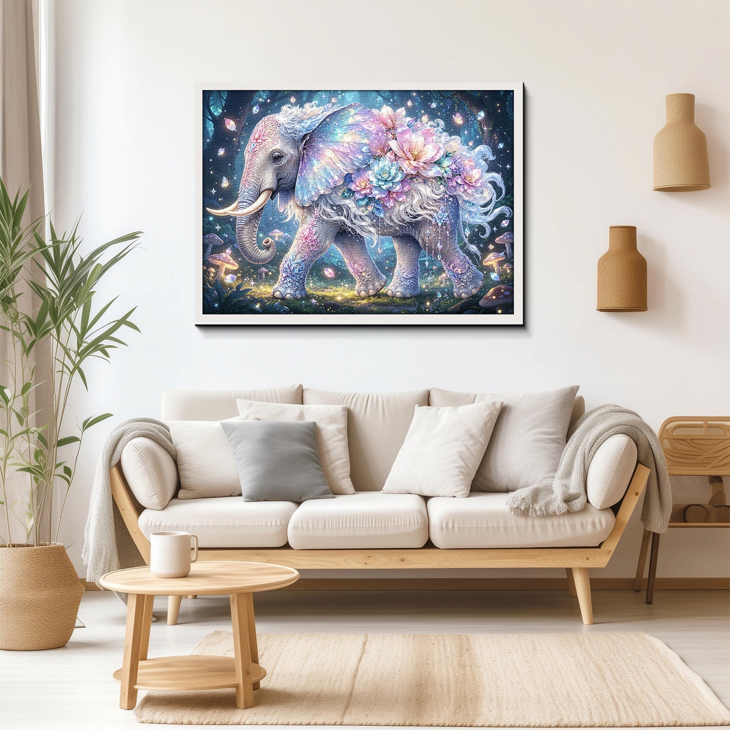 Mystic Floral Elephant Jigsaw Puzzle 1000 Piece