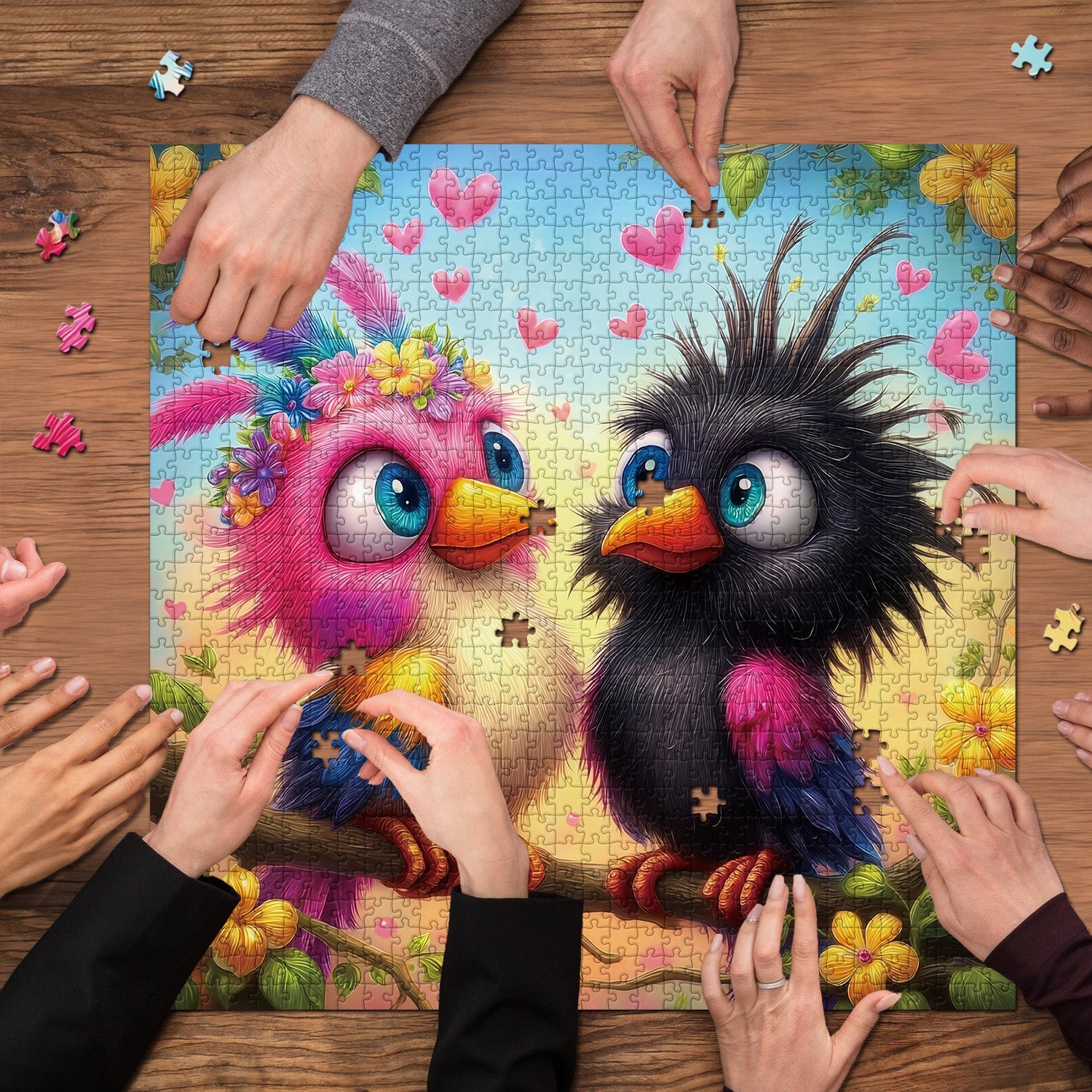 Colorful Romance Jigsaw Puzzle 1000 Pieces