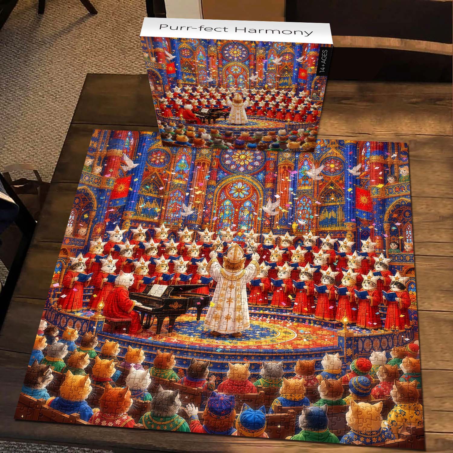 Purr-fect Harmony Jigsaw Puzzle 1000 Piece