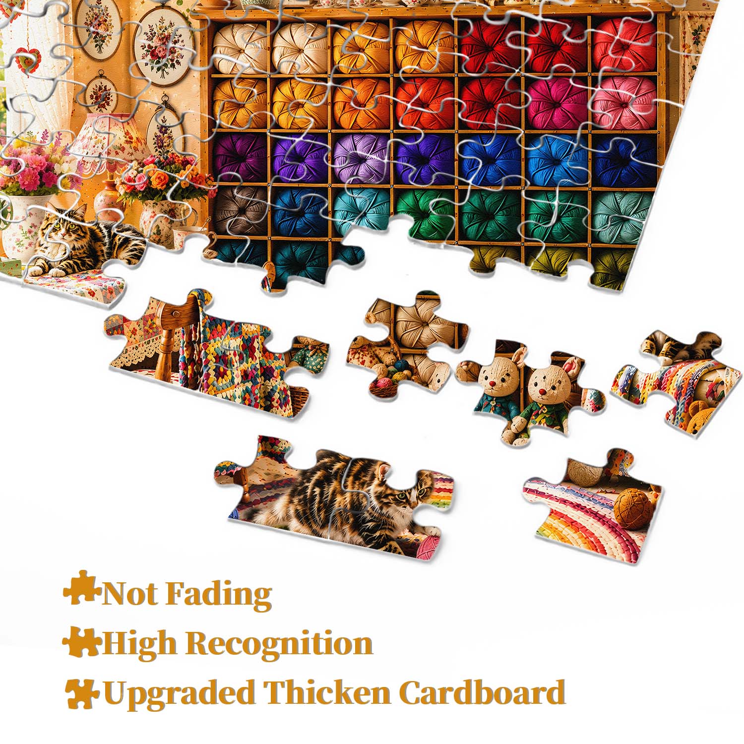 Yarn & Cats Haven Jigsaw Puzzle 1000 Piece