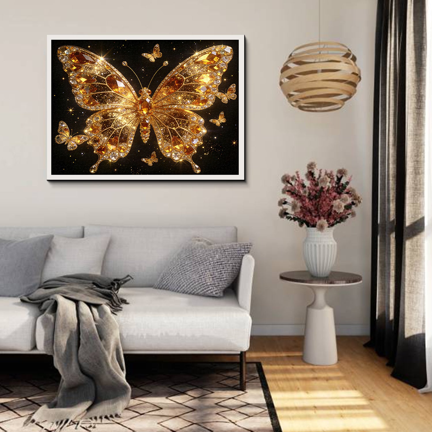 Midnight Gold Wings Jigsaw Puzzle 1000 Pieces