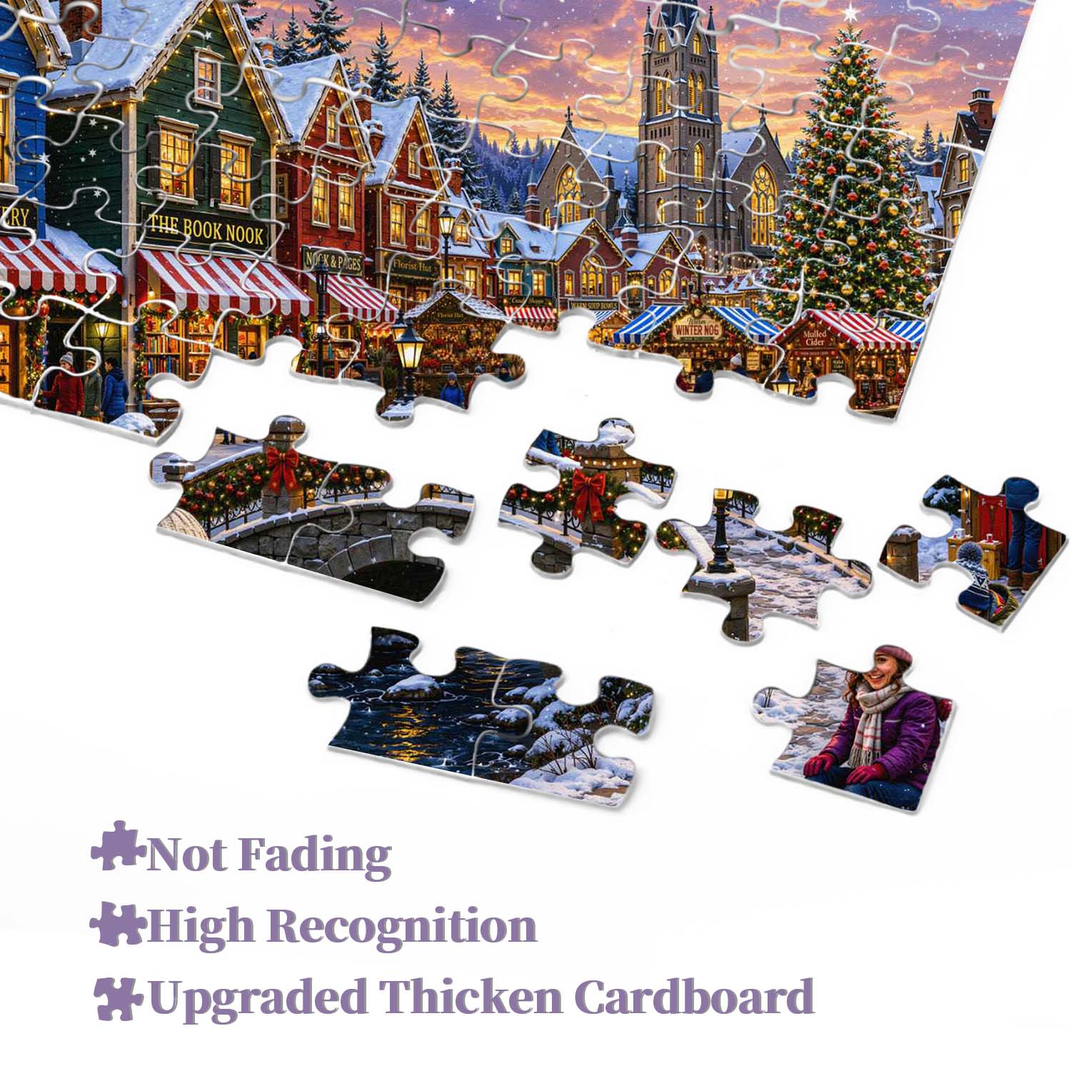 Warm Winter Village Jigsaw Puzzle 1000 Pieces