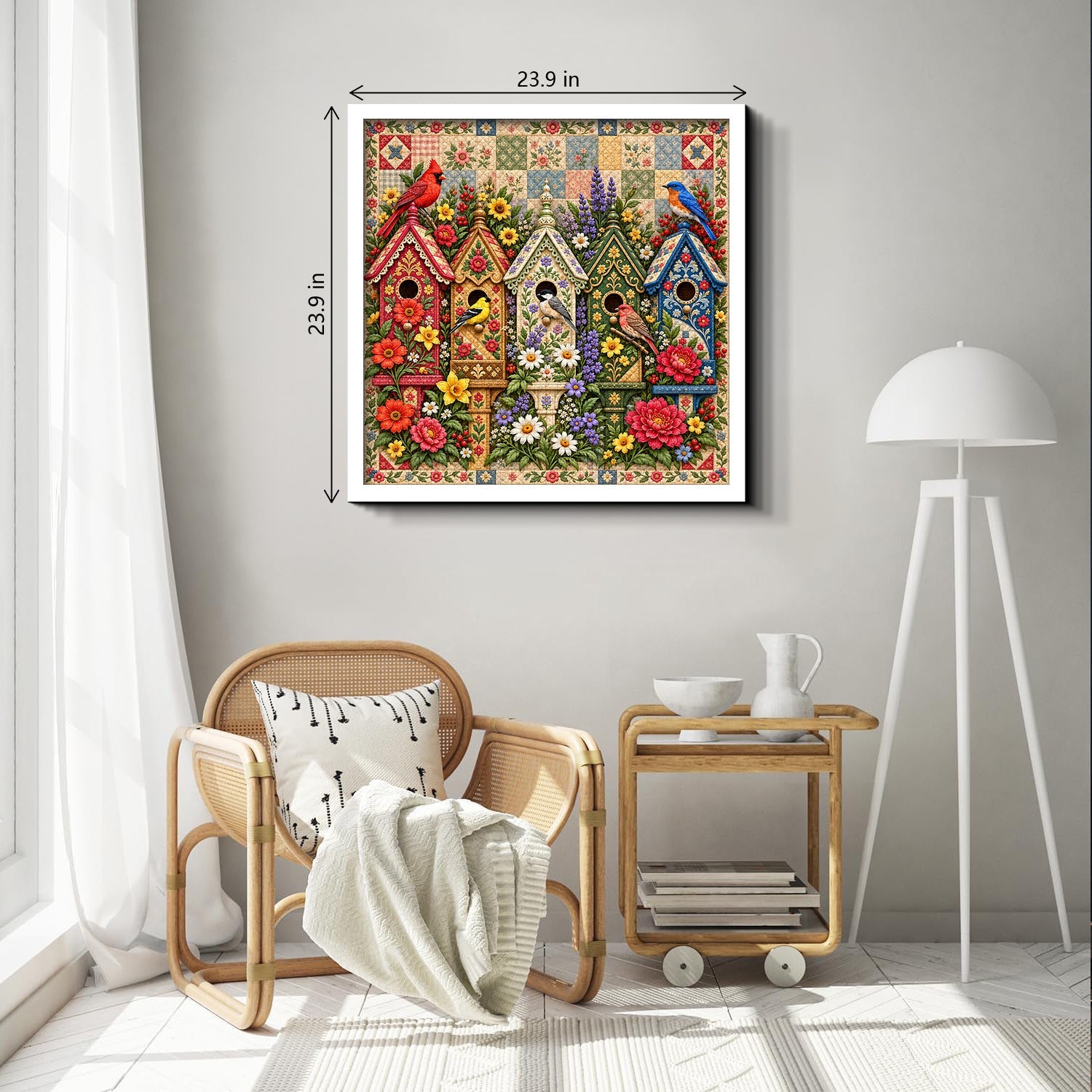 Quilted Bird Haven Jigsaw Puzzle 1000 Piece