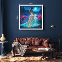 Moonlight Rose Lady Jigsaw Puzzle 1000 Pieces