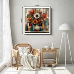 Puzzle en bois 1000 pièces « Rythme floral géométrique »