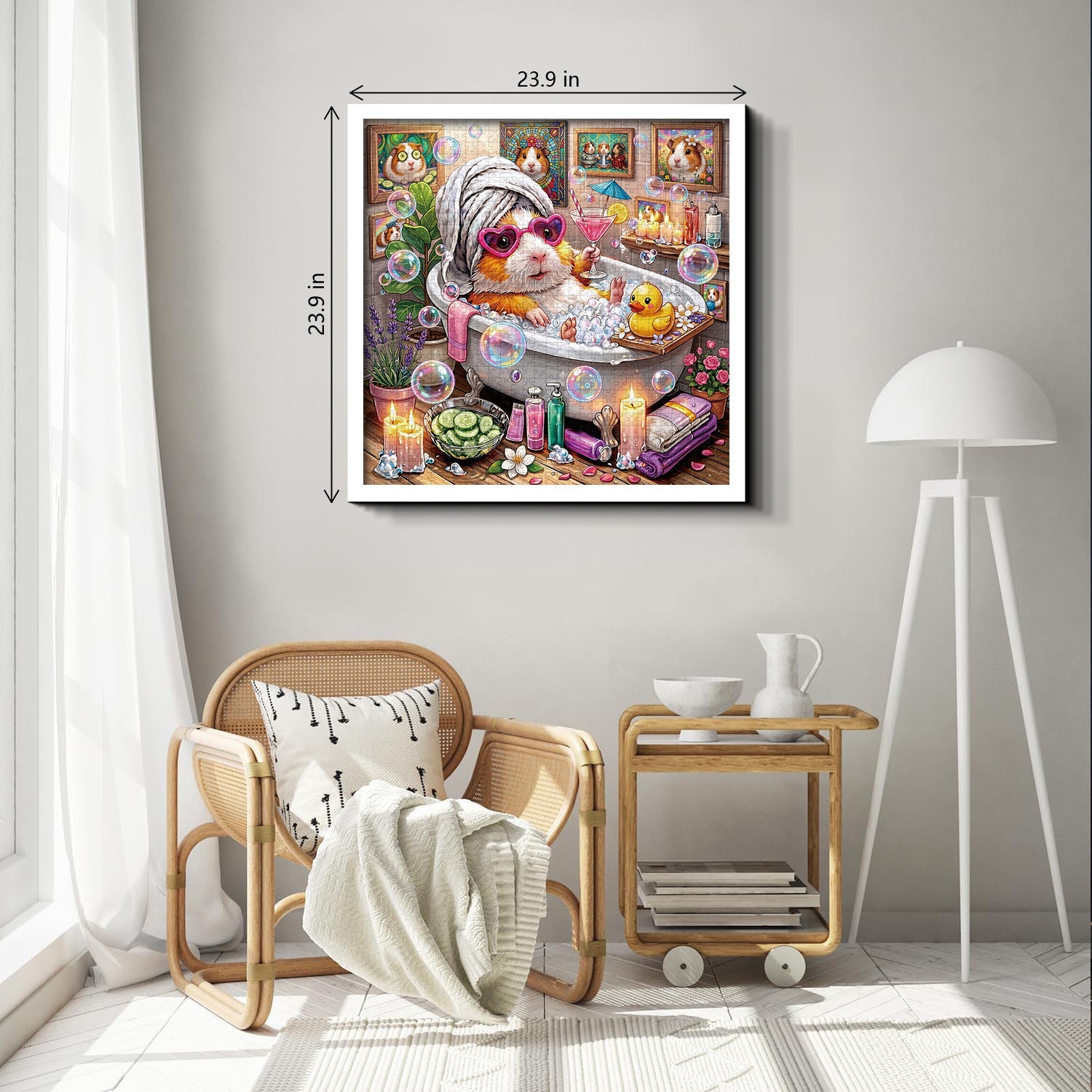 Bathing Guinea Pig Jigsaw Puzzle 1000 Pieces
