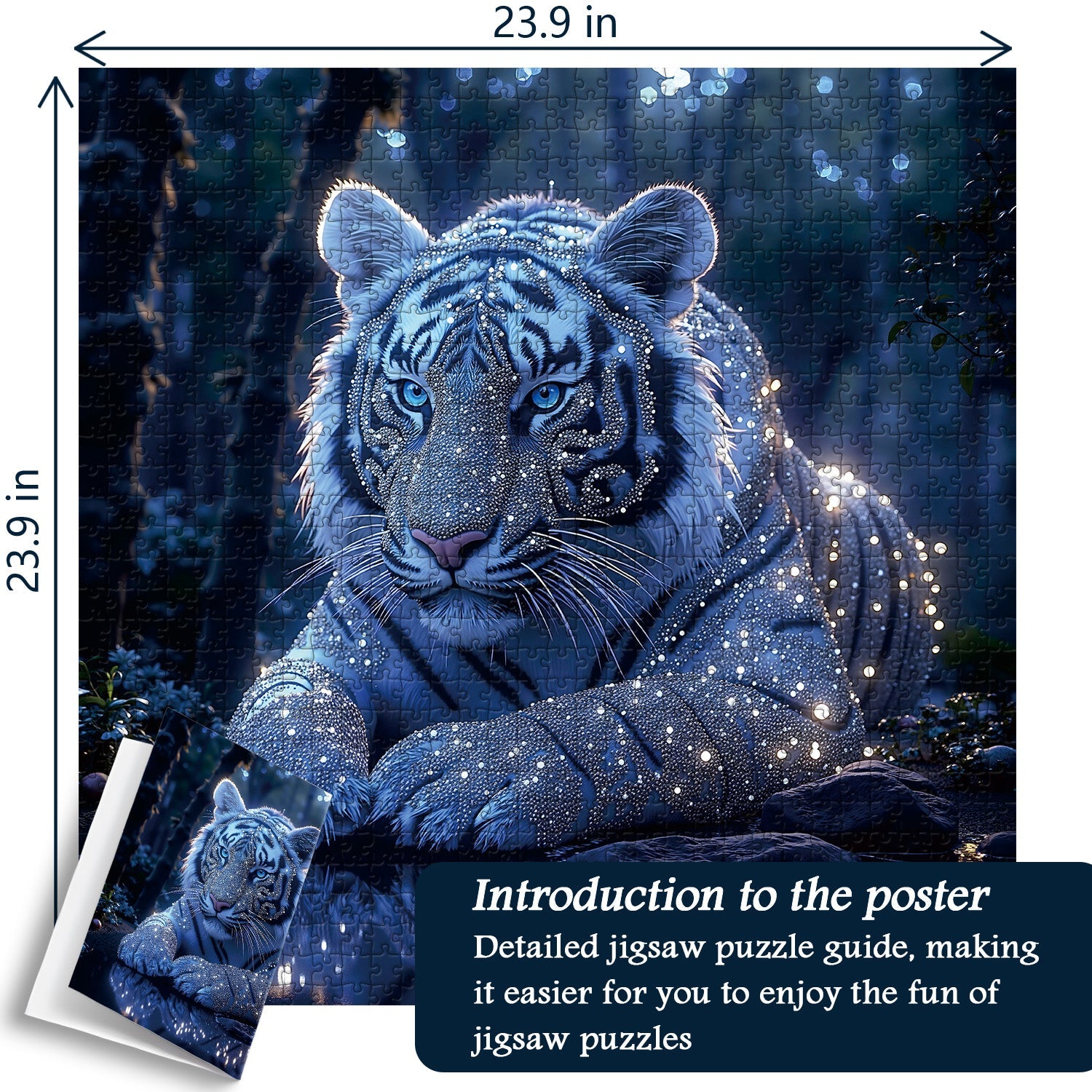 Starlit Tiger Jigsaw Puzzle 1000 Pieces