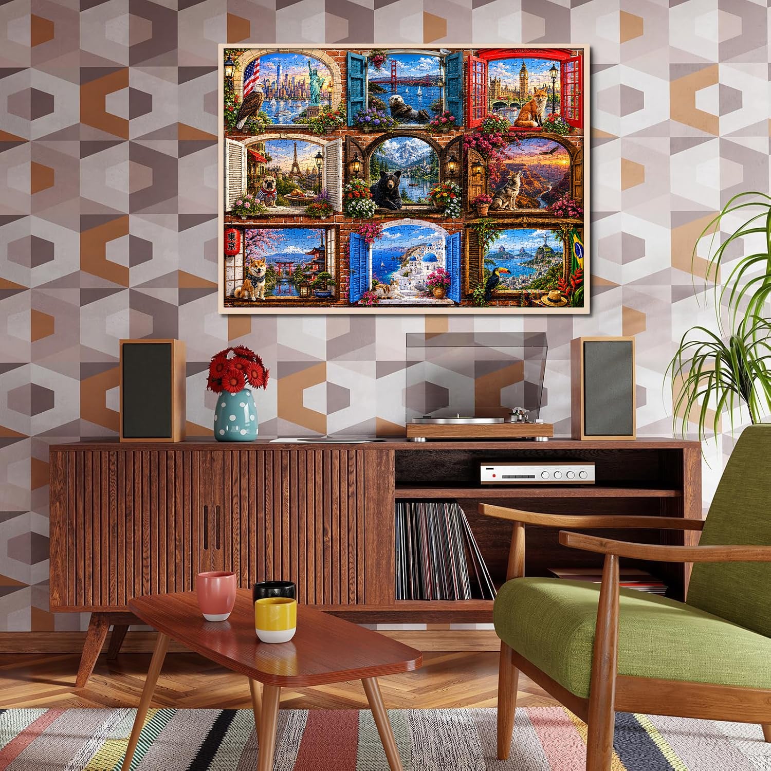 World Panes Jigsaw Puzzle 1000 Piece