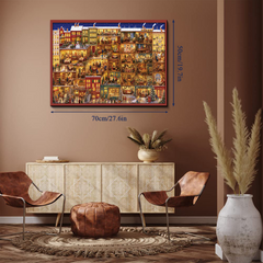 Starry Snow Town Jigsaw Puzzle 1000 Piece