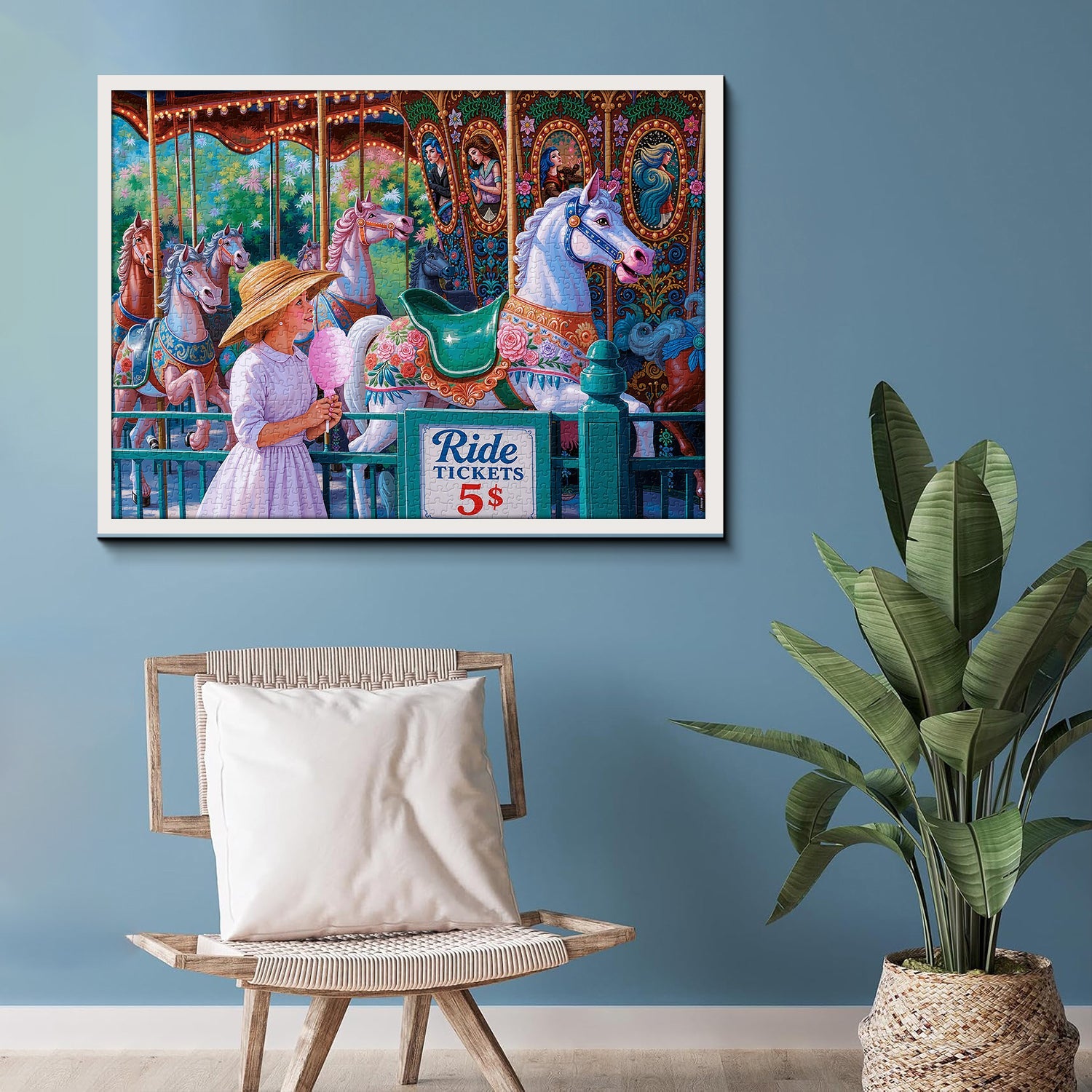 Candyfloss and Carousel Jigsaw Puzzle 1000 Pieces