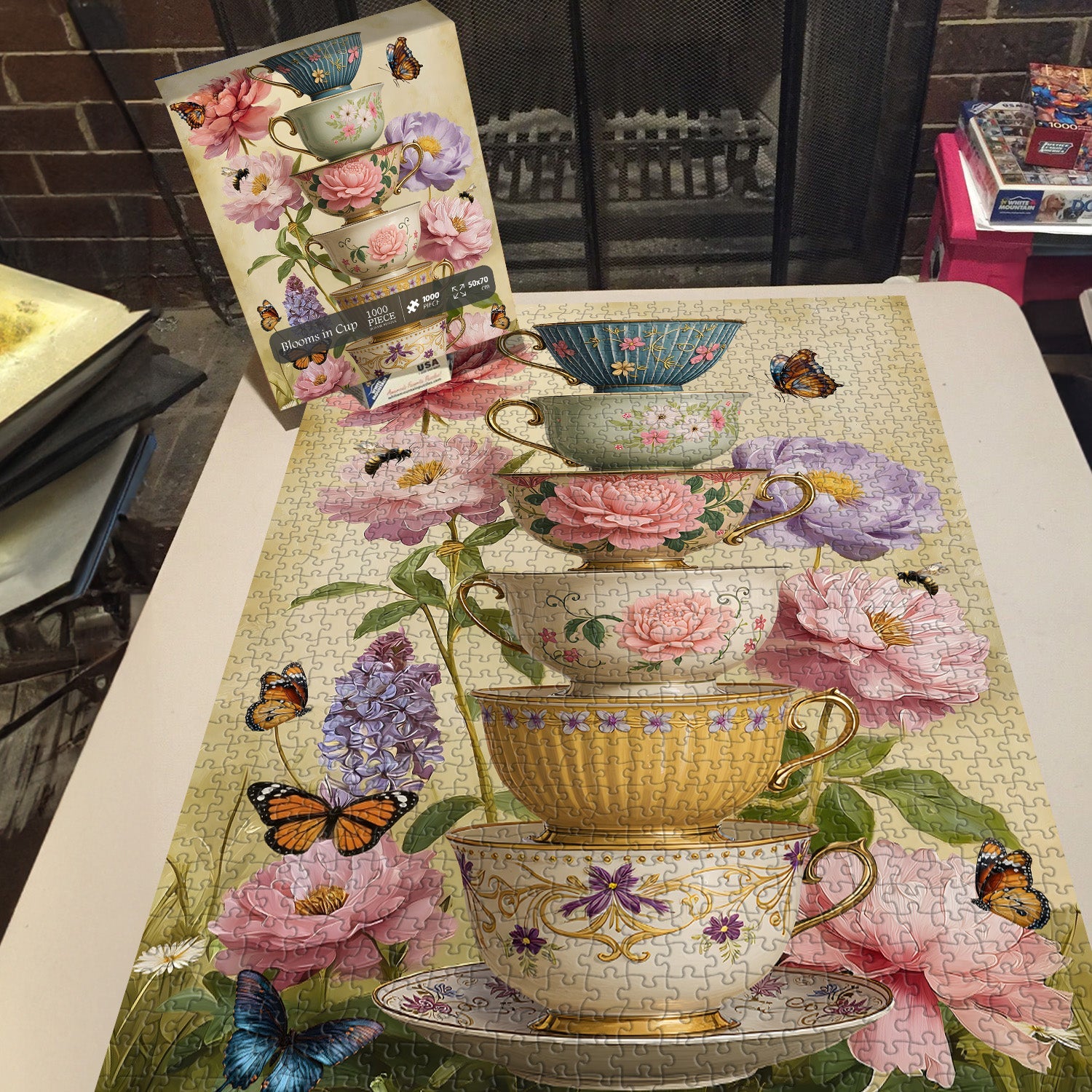 Puzzle de 1000 pièces Fleurs dans une tasse