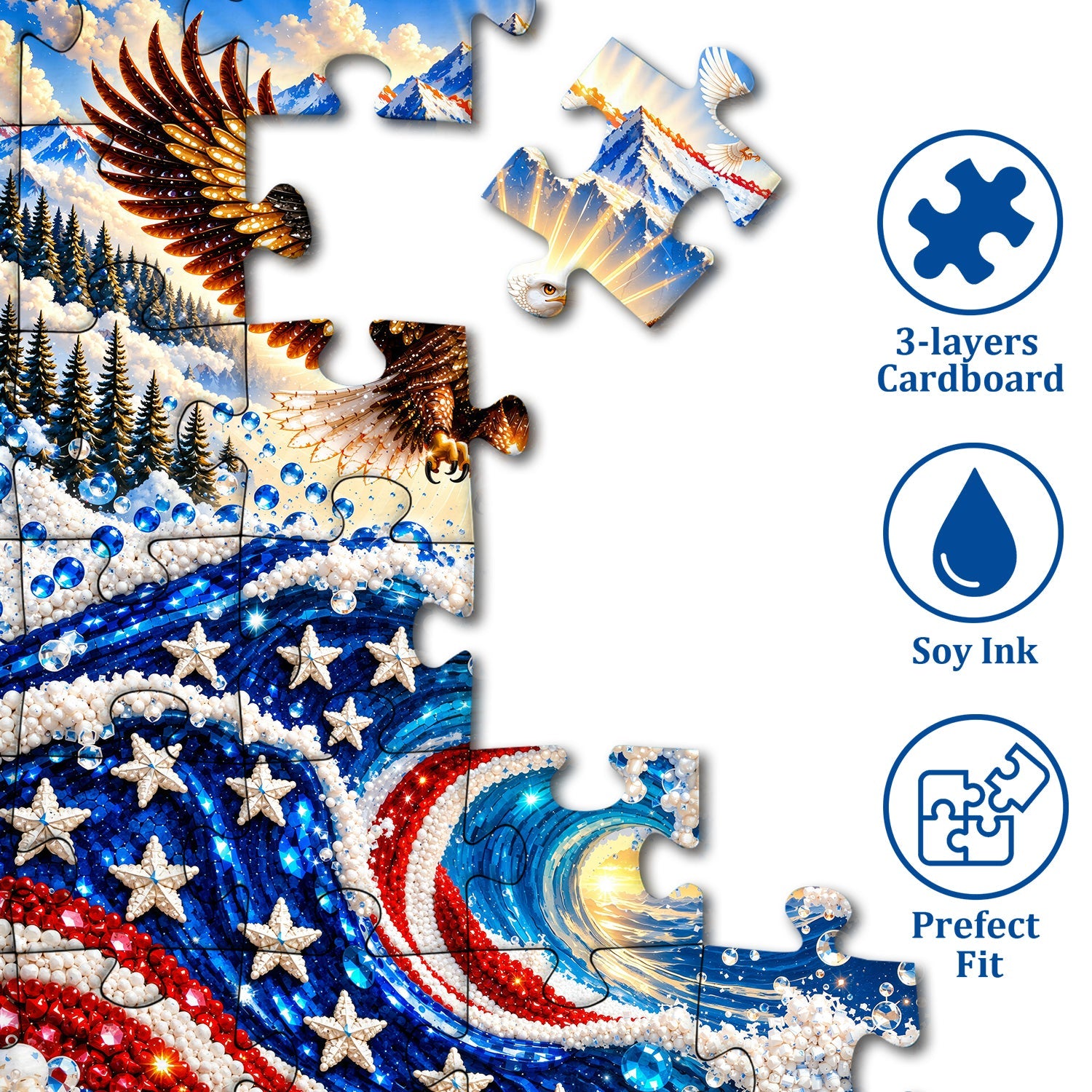 Wave of Freedom ＆ Peace Jigsaw Puzzle 1000 Pieces