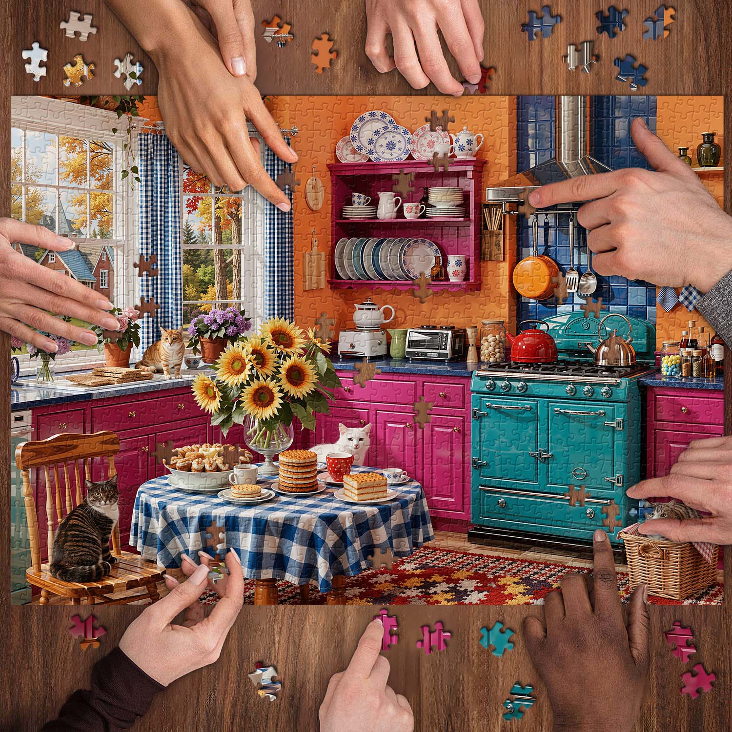 Colorful Kitchen Jigsaw Puzzle 1000 Piece