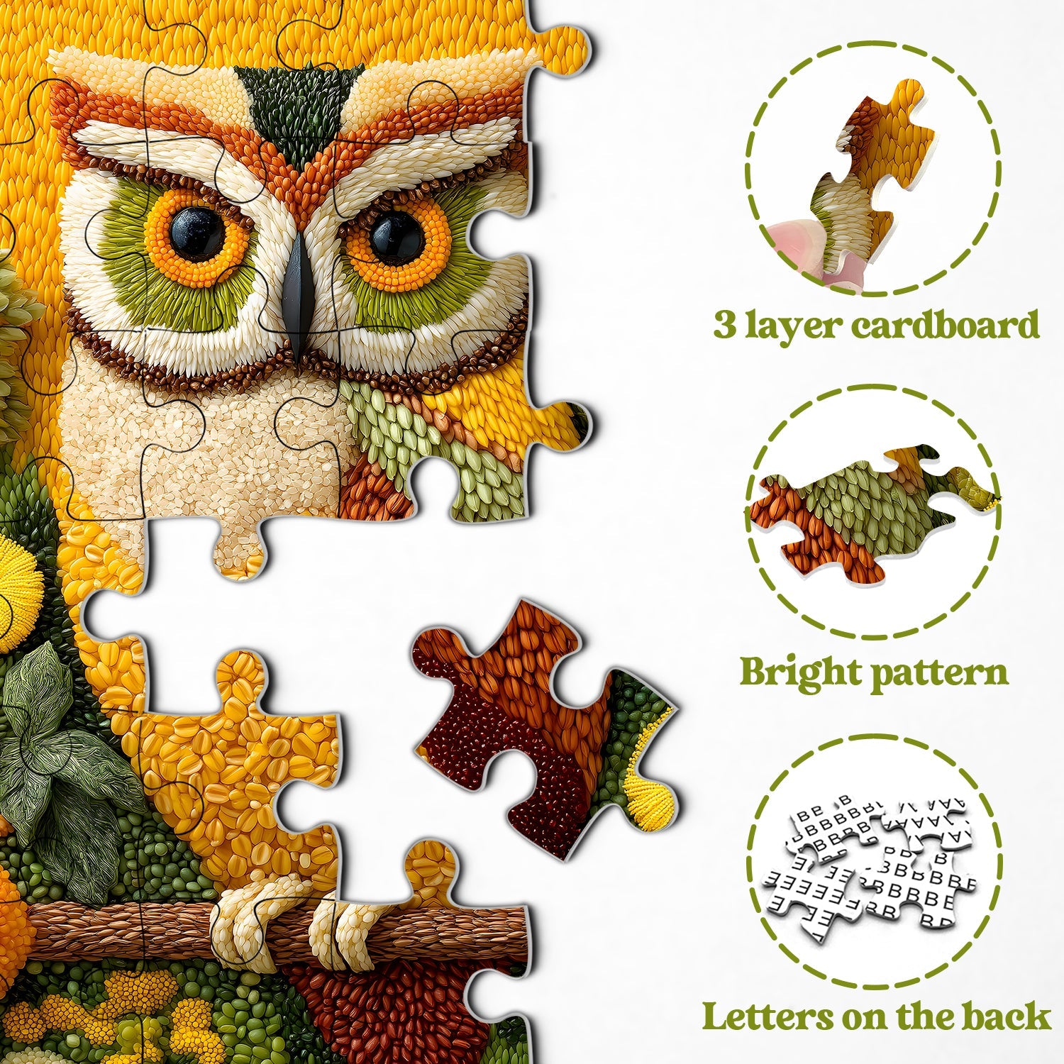 Grain Owl Puzzle 1000 pièces