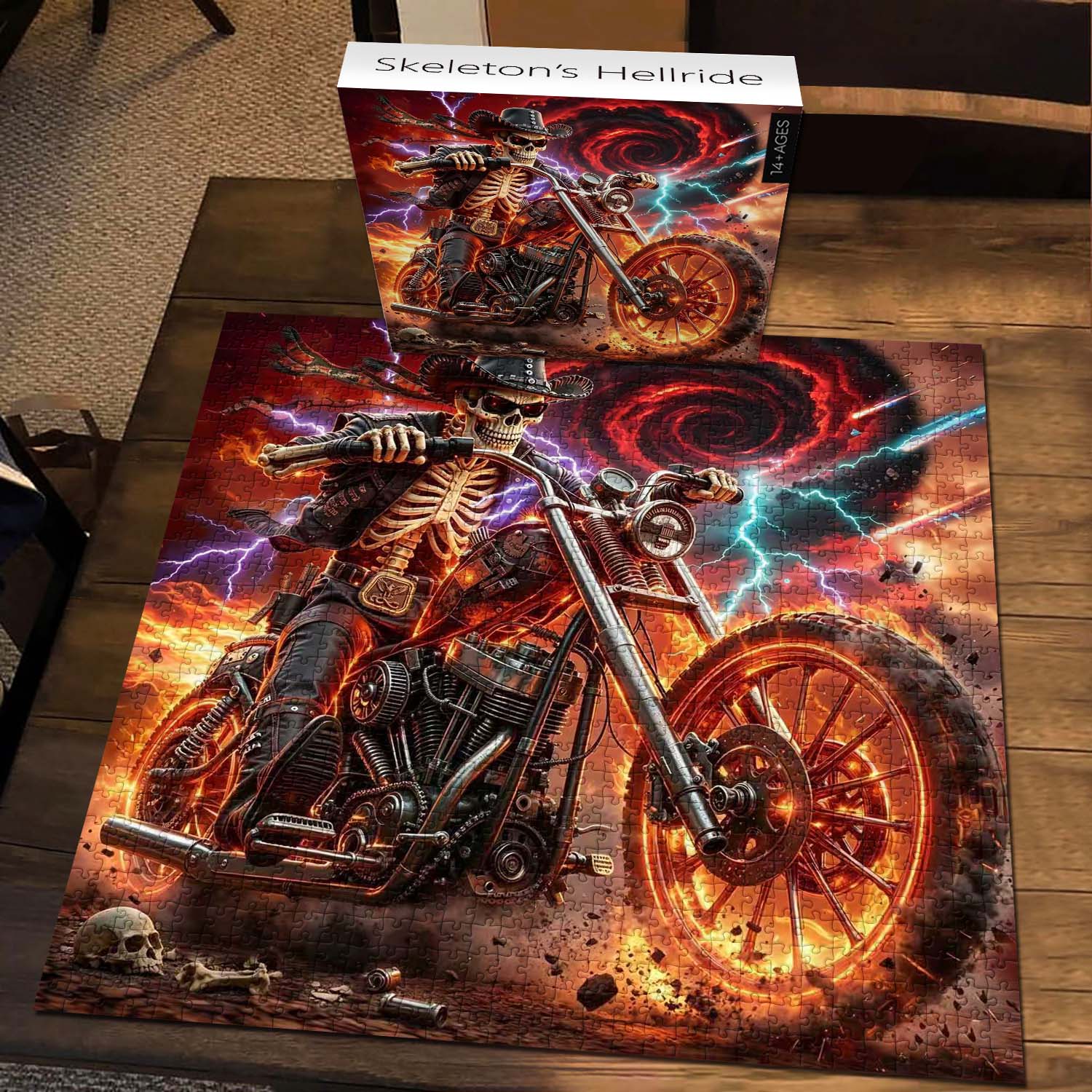 Skeleton’s Hellride Jigsaw Puzzle 1000 Piece