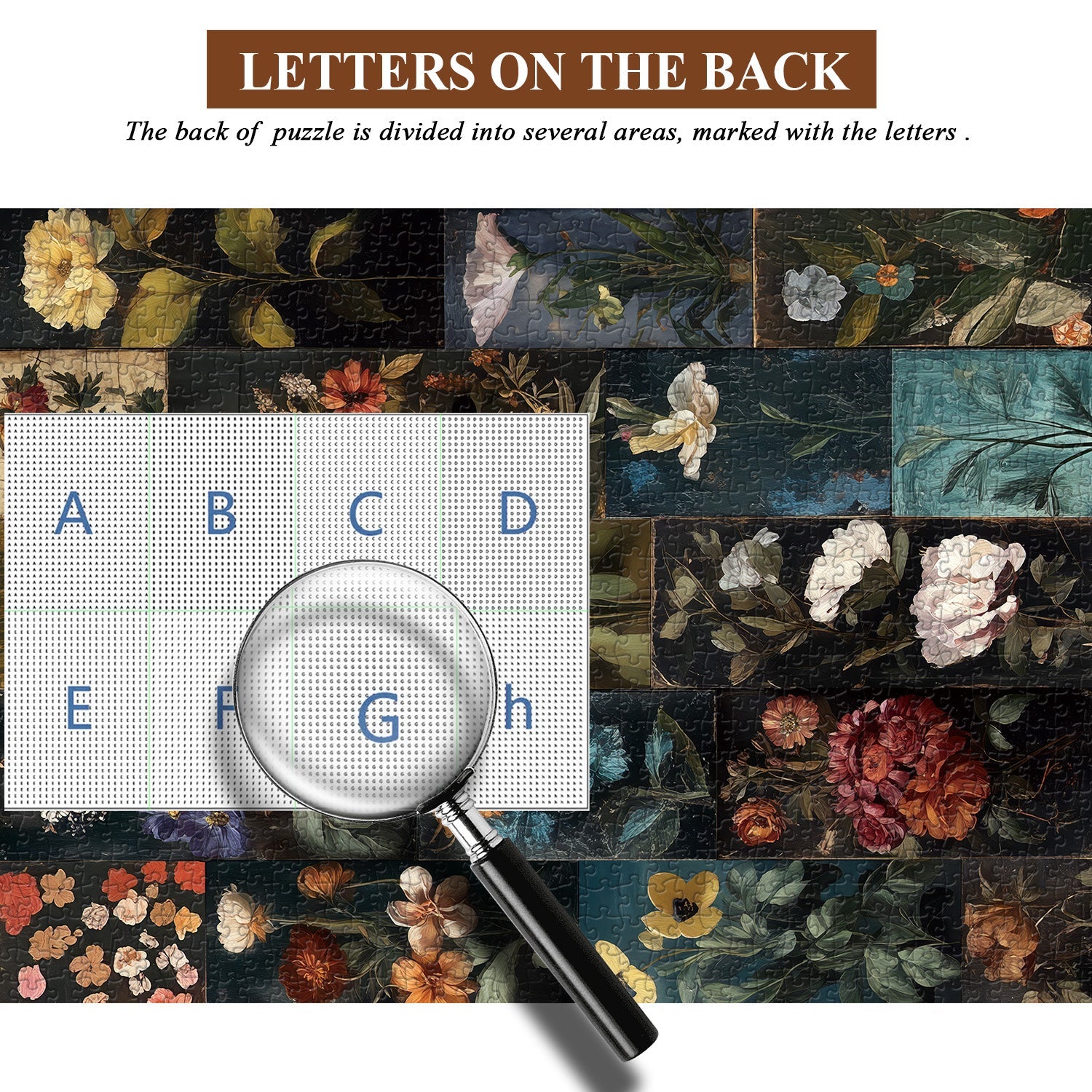 Puzzle de cabinet floral 1000 pièces