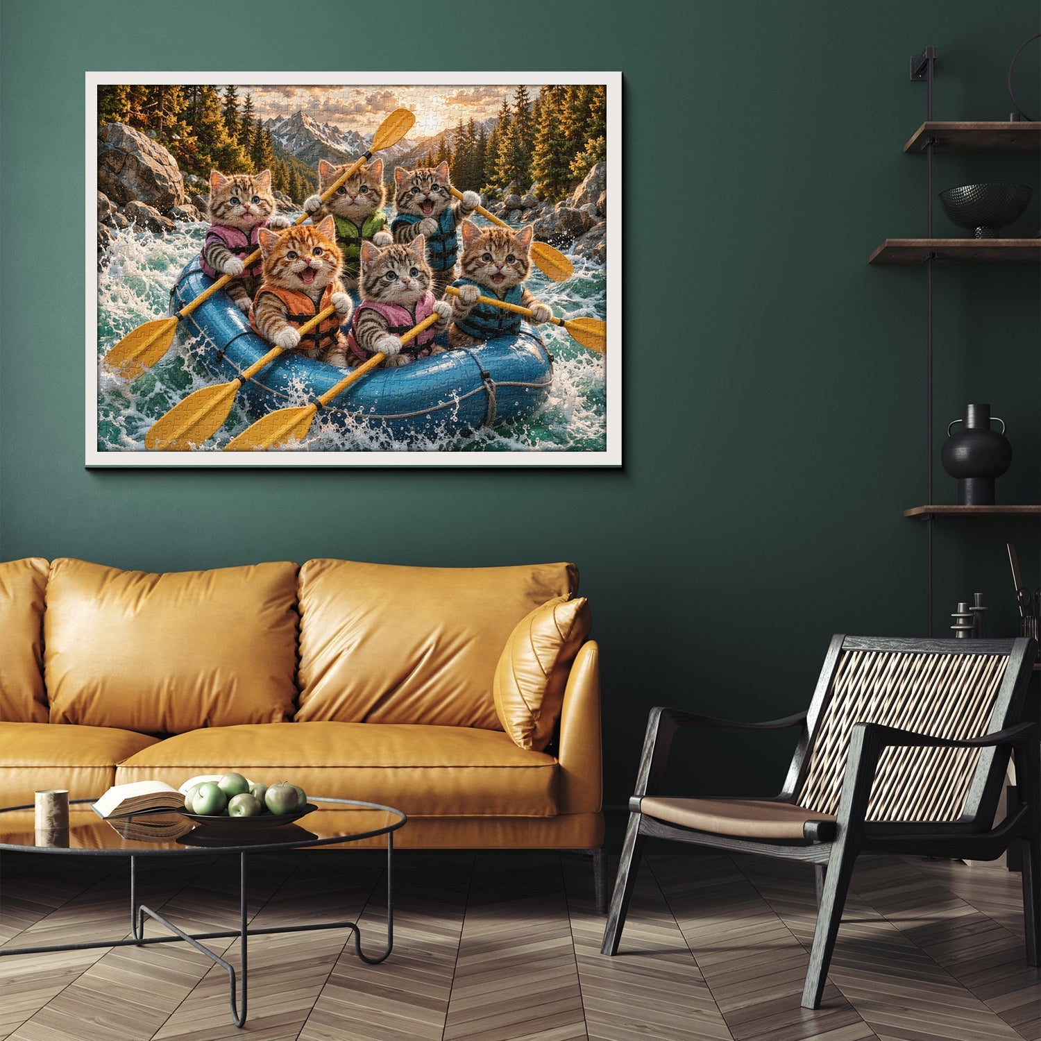 Rafting Kittens Jigsaw Puzzle 1000 Piece