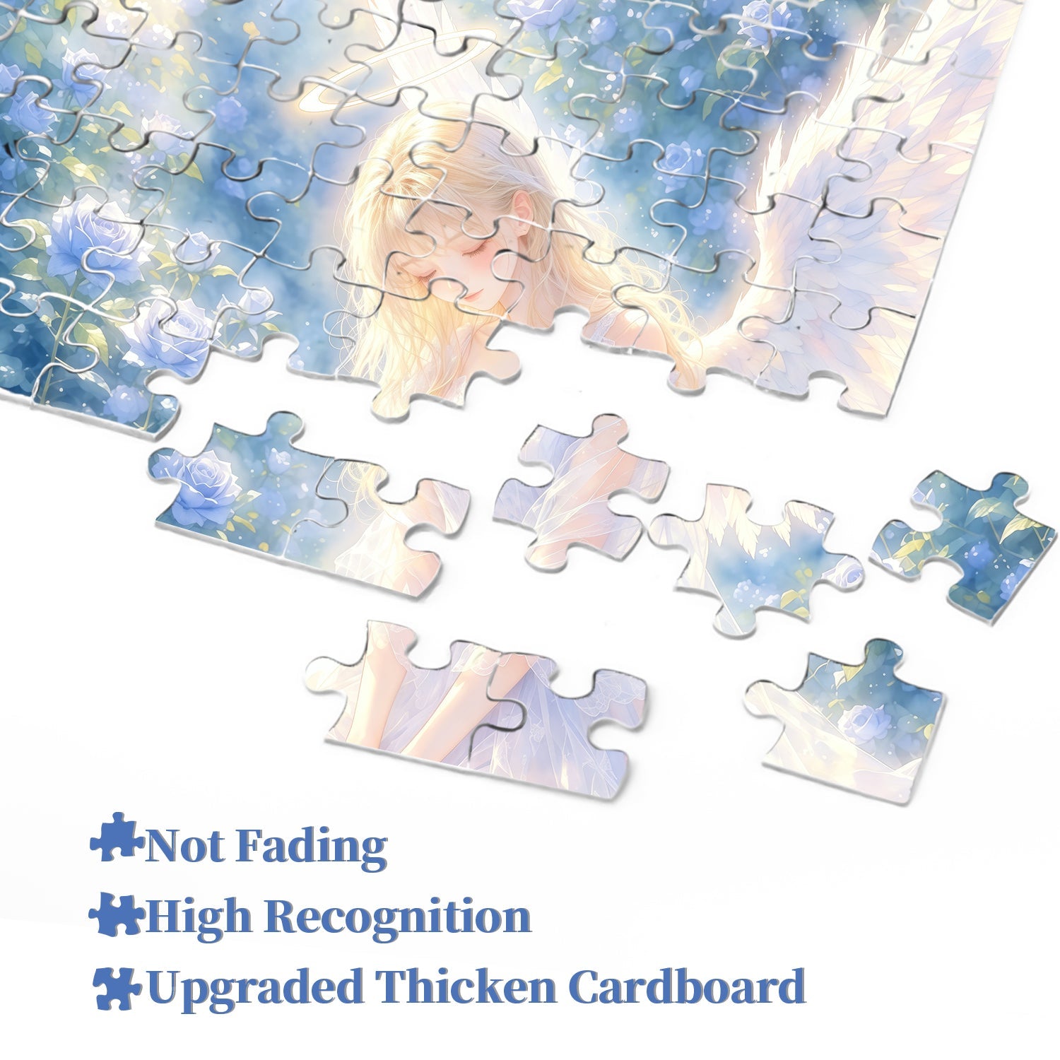 Azure Rose Angel Jigsaw Puzzle 1000 Piece