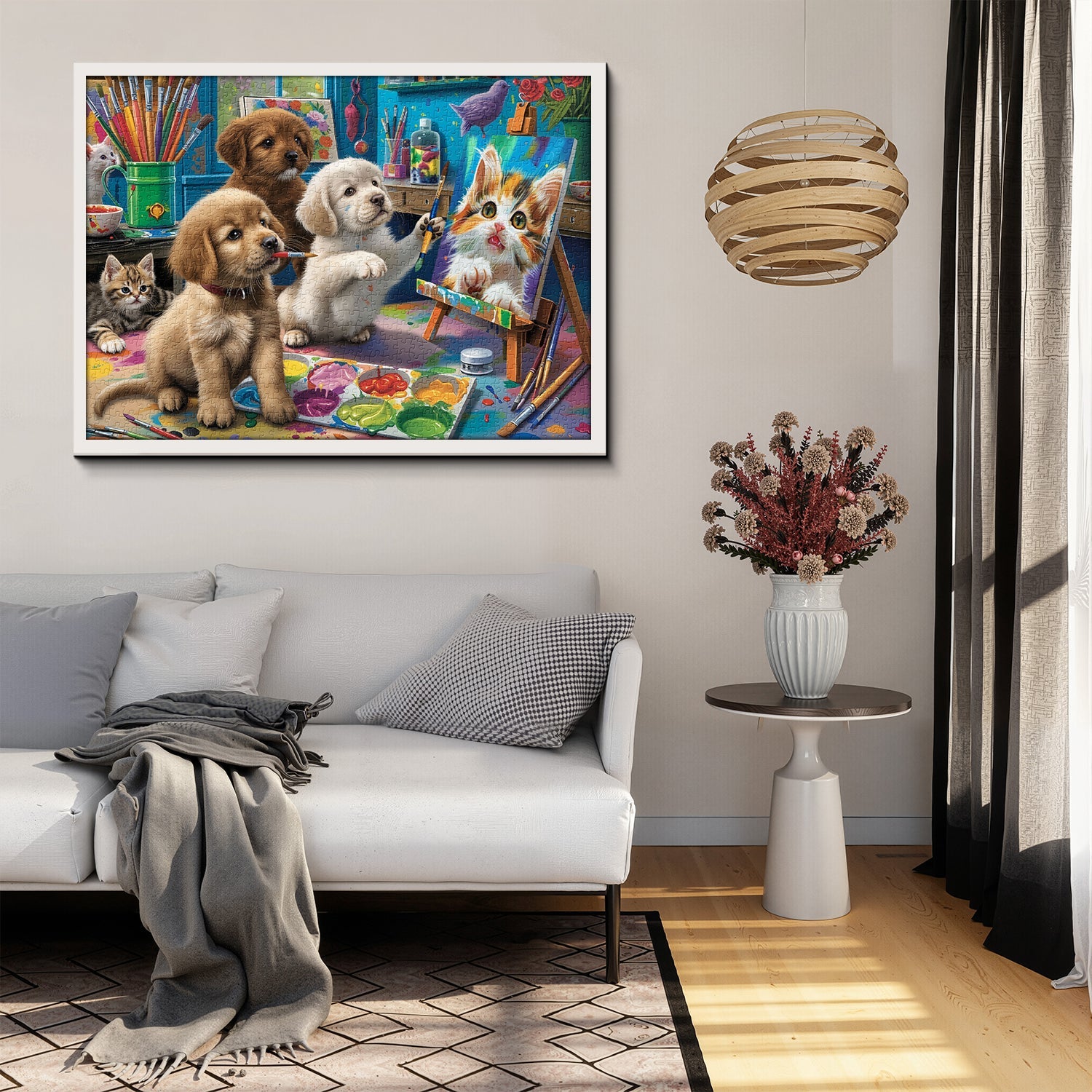 Cute Pet Art StudioJigsaw Puzzle 1000 Pieces