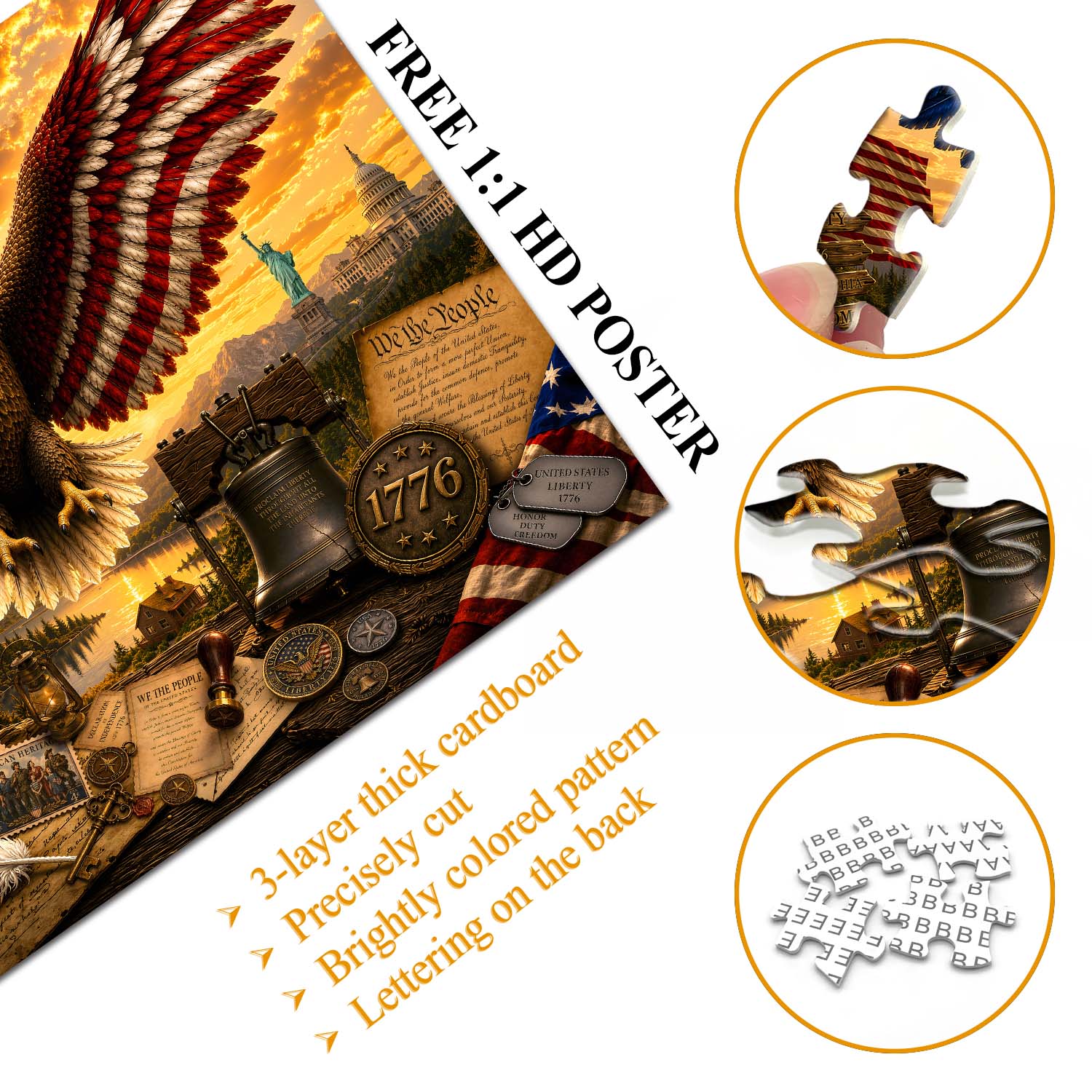 Wings of Patriotism Jigsaw Puzzle 1000 Piece