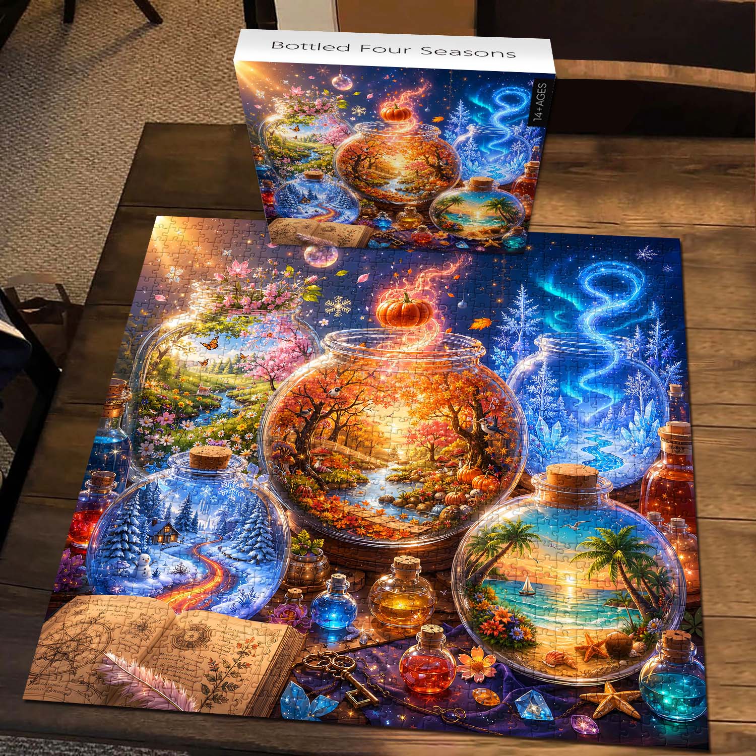 Bottled Four Seasons Jigsaw Puzzle 1000 Pieces