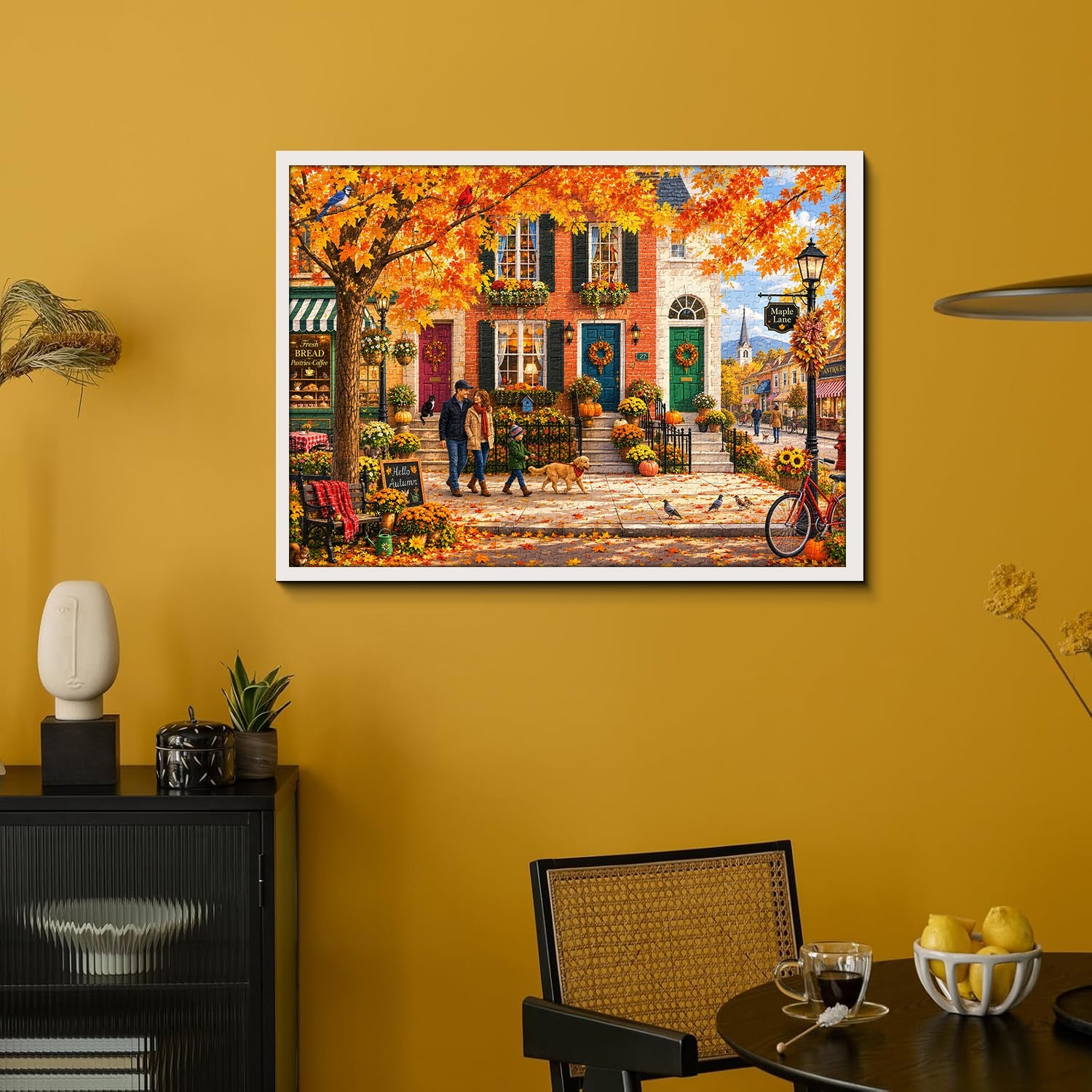 Autumn Maple Town Jigsaw Puzzle 1000 Piece