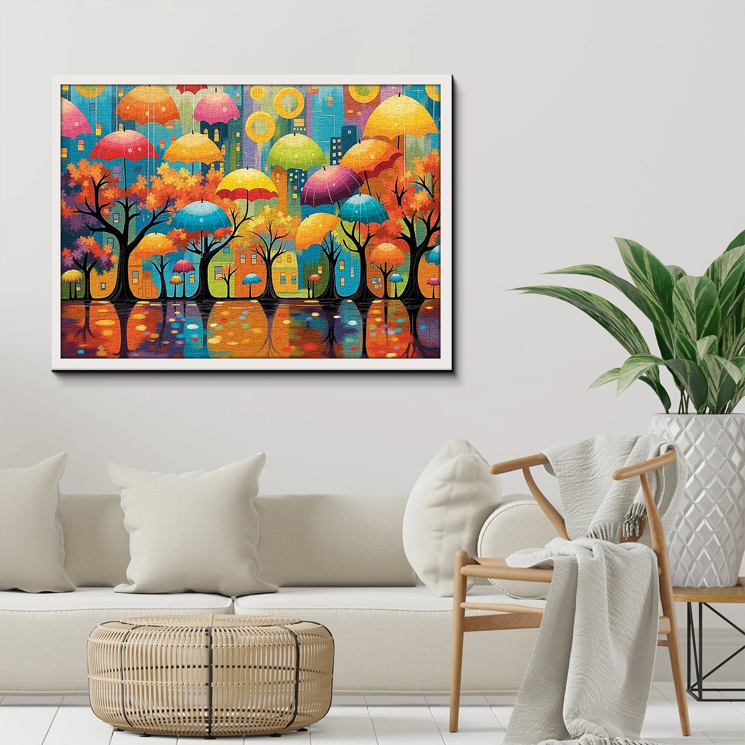 Puzzle urbain « Parapluie forestier » 1000 pièces