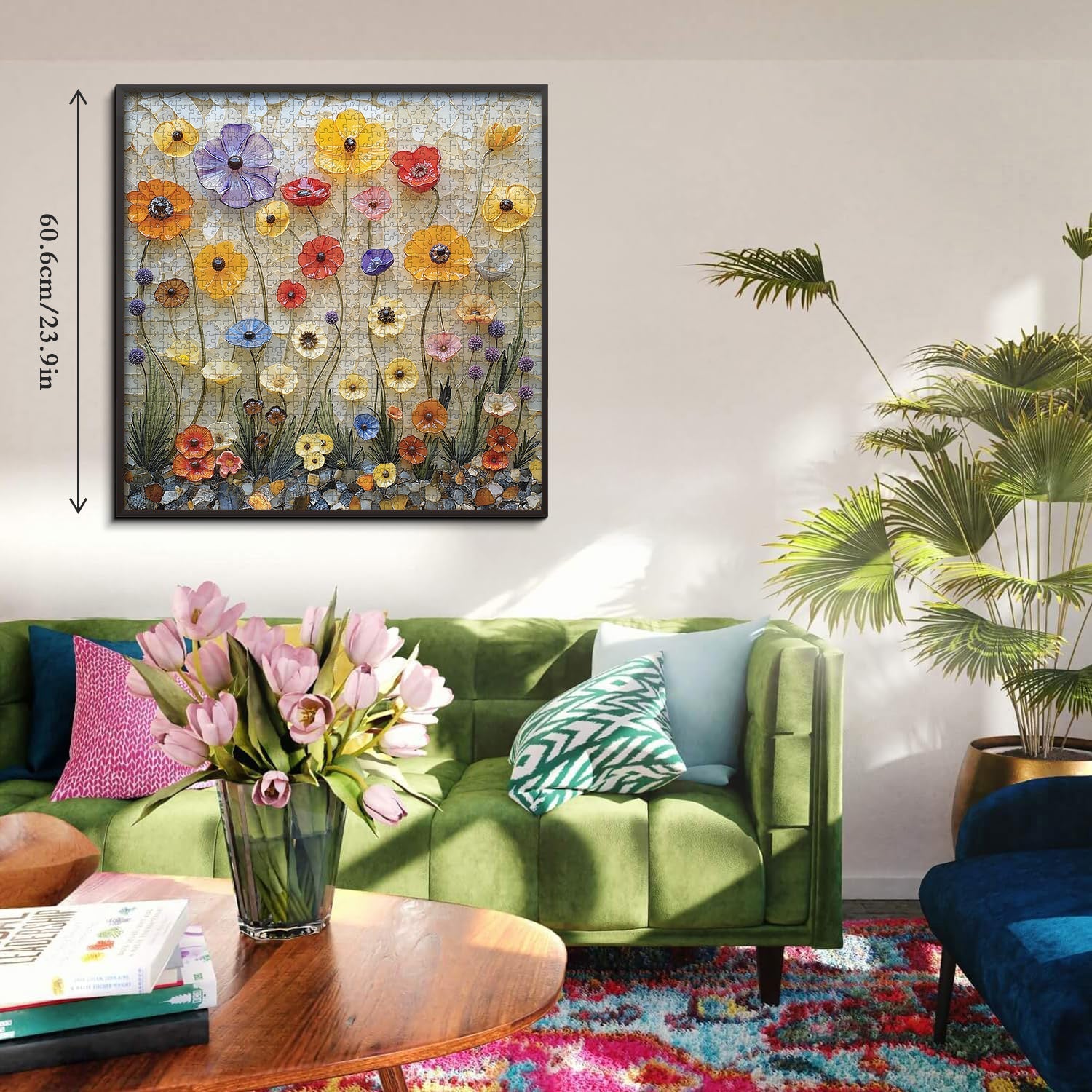 Wildflower Glass Art Jigsaw Puzzle 1000 Pieces