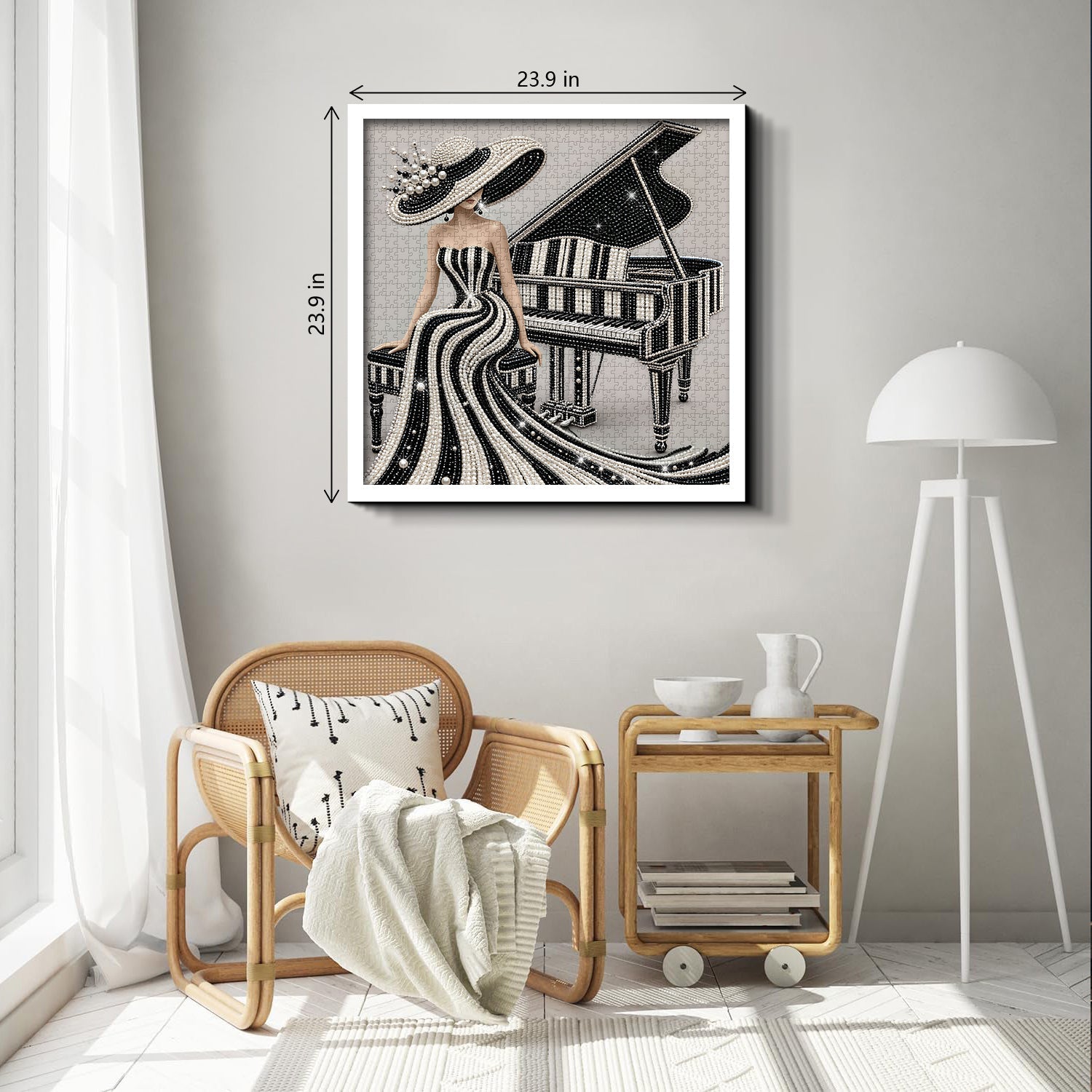 Elegant Piano Muse Jigsaw Puzzle 1000 Piece