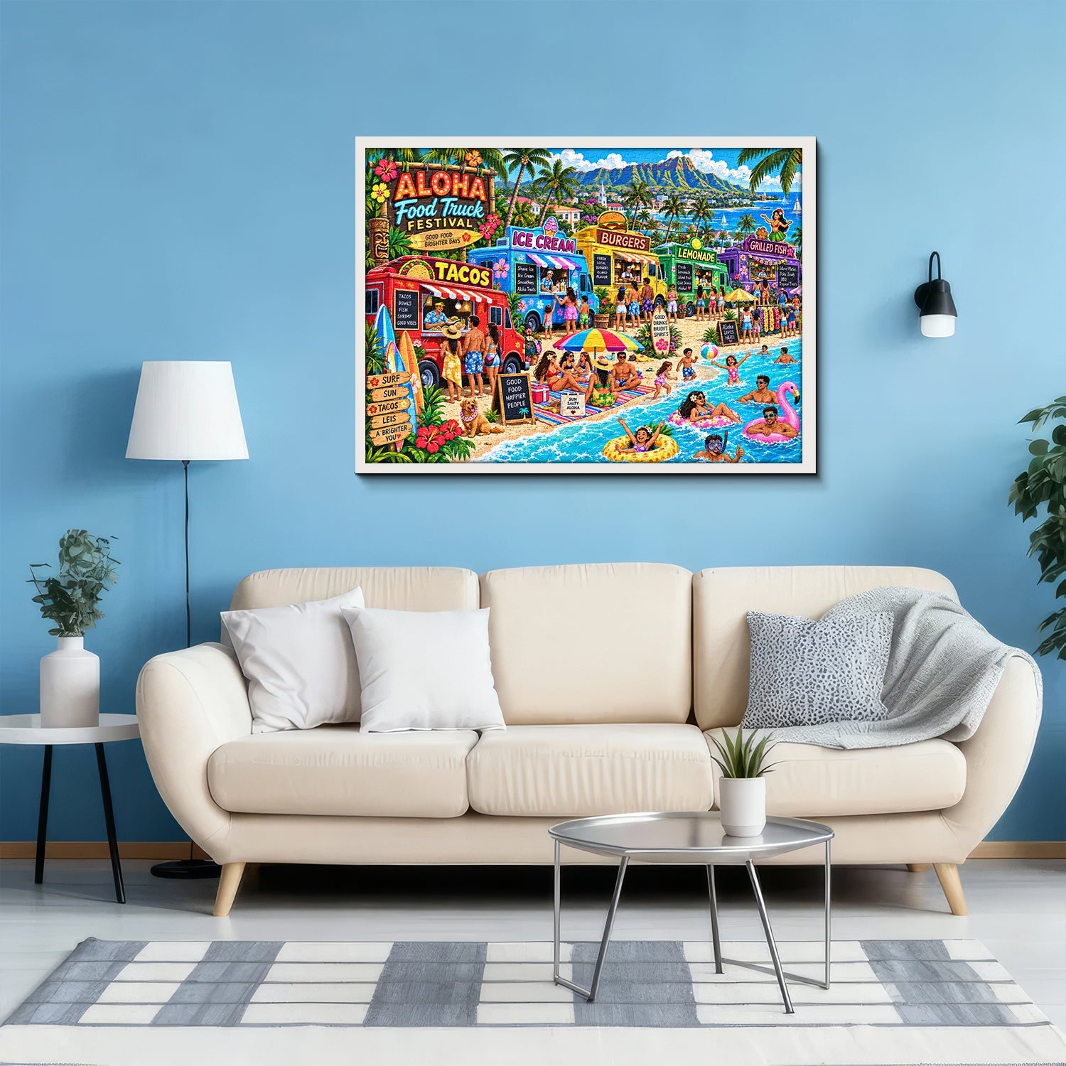 Island Summer Market Jigsaw Puzzle 1000 Piece