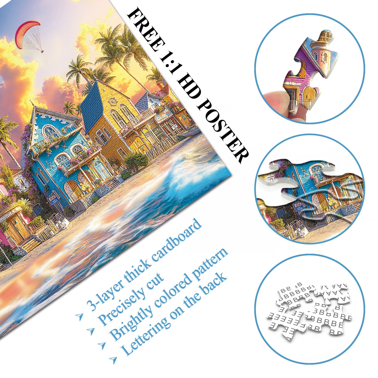 Sun Island House Jigsaw Puzzle 1000 Piece
