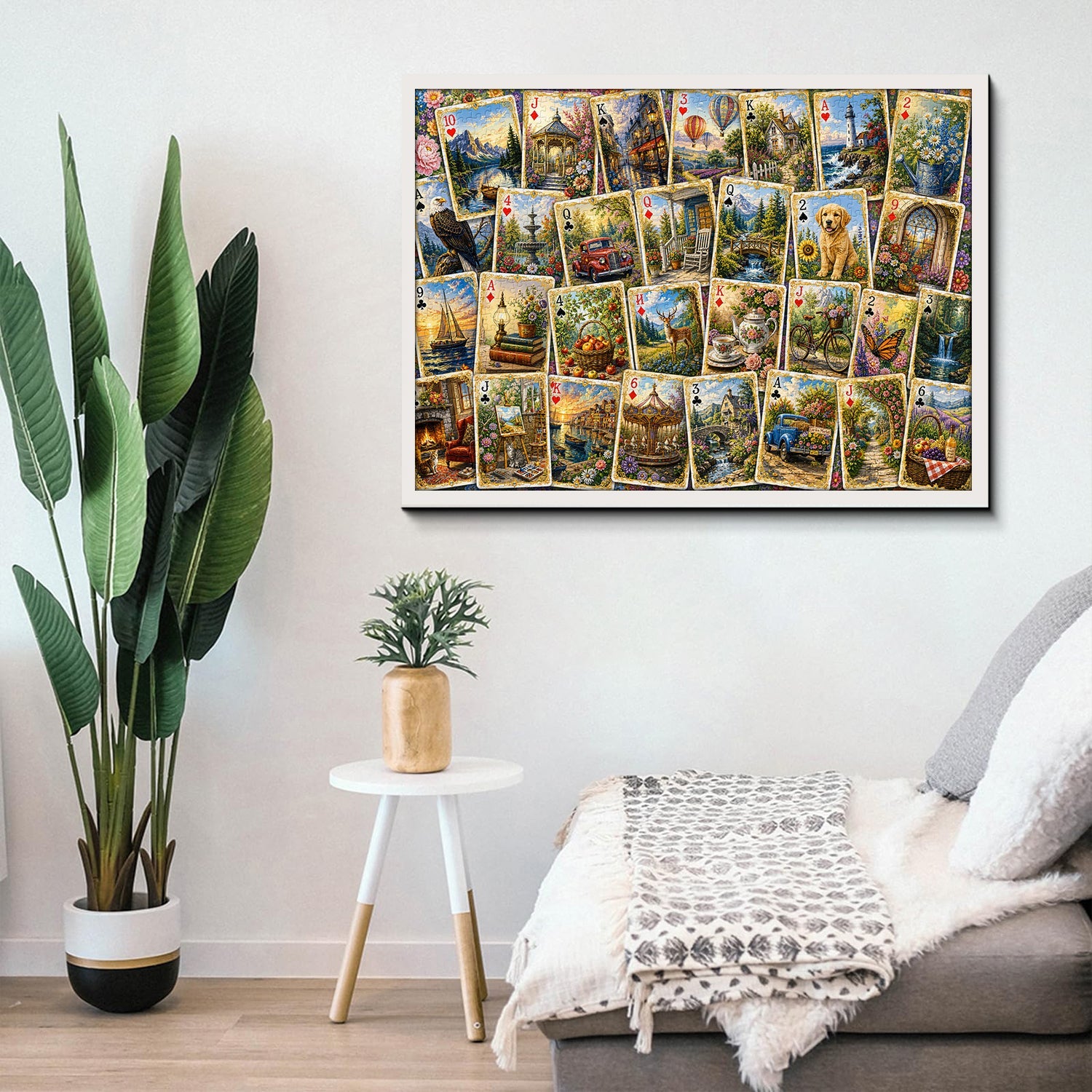 Scenic Playing Cards Jigsaw Puzzle 1000 Piece