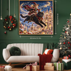 Cat’s Christmas Flight Jigsaw Puzzle 1000 Piece