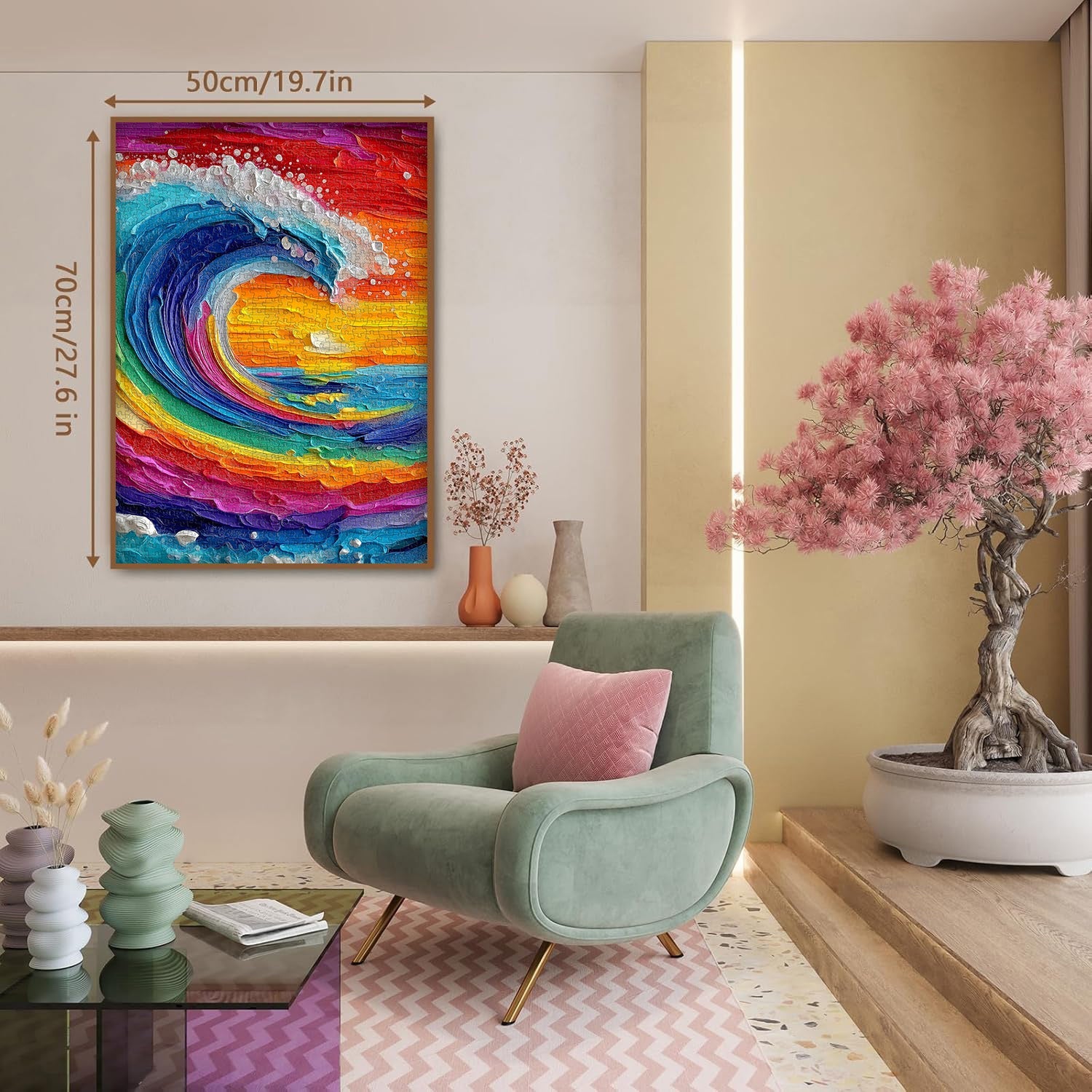 Colorful Waves Jigsaw Puzzle 1000 Pieces