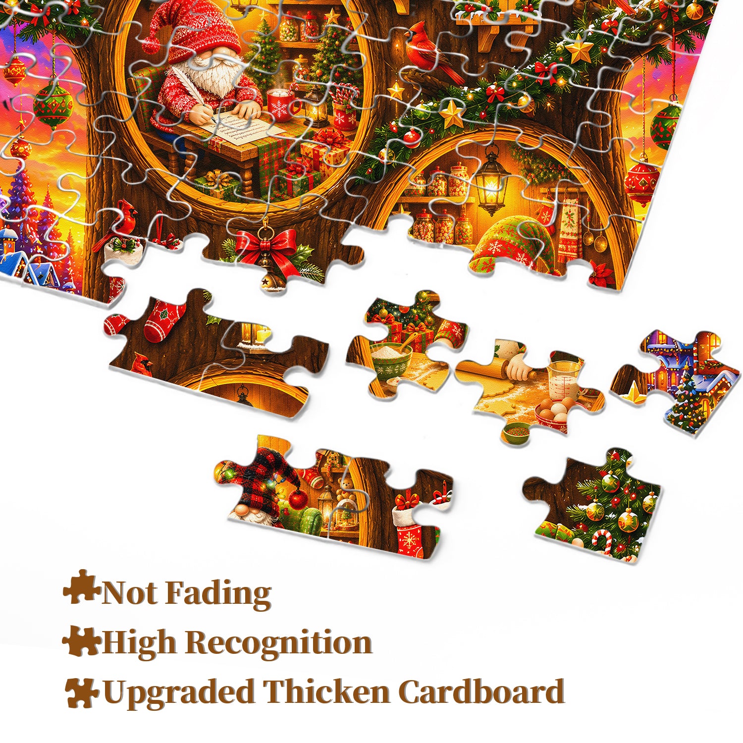 Christmas Gnome Village Jigsaw Puzzle 1000 Piece
