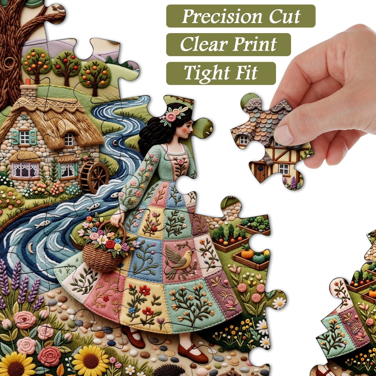 Threaded Fields Jigsaw Puzzle 1000 Pieces