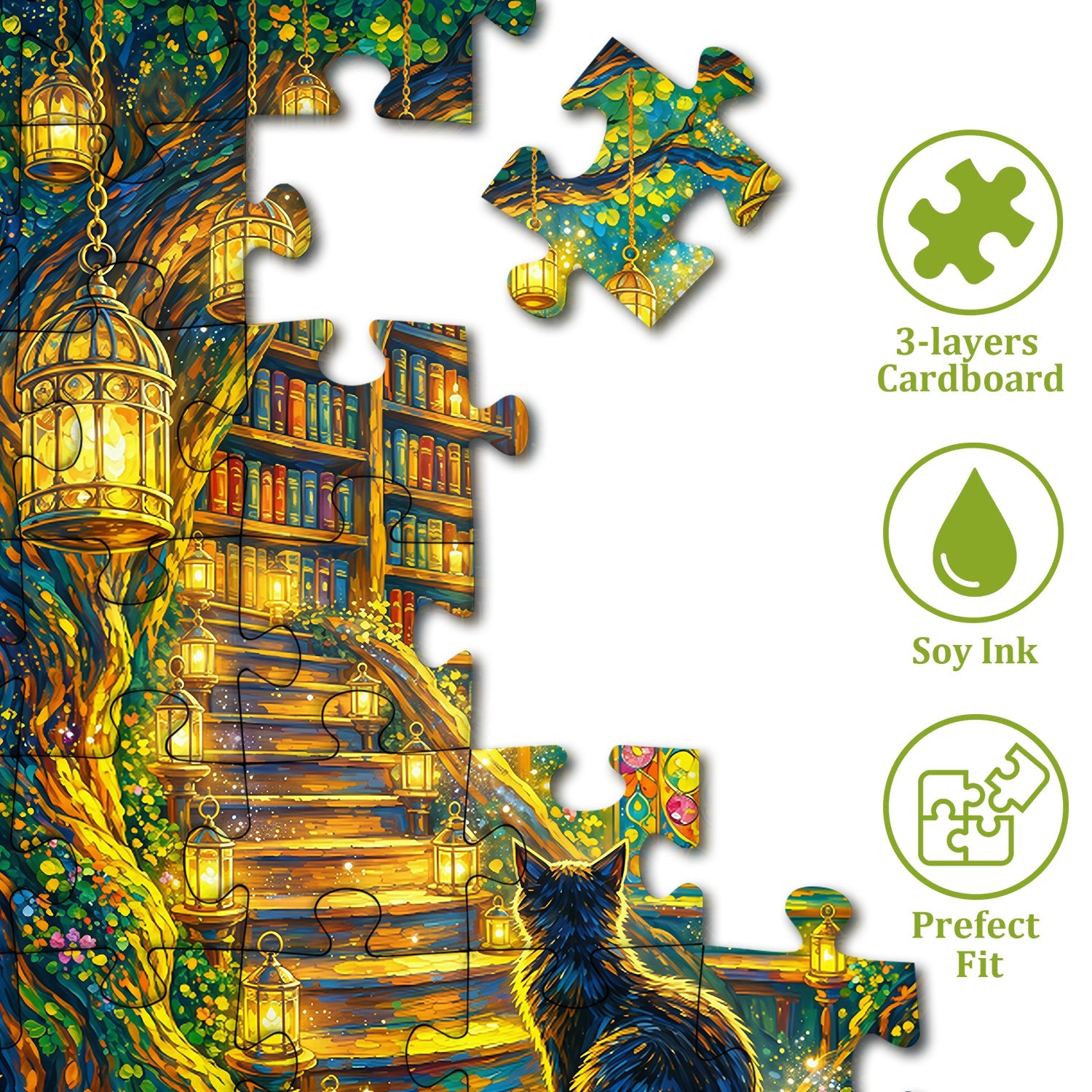 Magic Tree Library Jigsaw Puzzle 1000 Piece