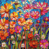 Mosaic of Flowers Jigsaw Puzzle 1000 Pieces