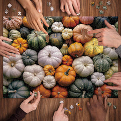 Puzzle en bois citrouille d'Halloween 1000 pièces