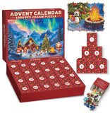 Santa's Aurora Night Advent Calendar Jigsaw Puzzle 1000 Pieces