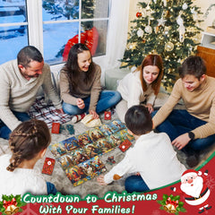 Calendrier de l'Avent de Noël de la Vie de Jésus Puzzle Jigsaw 1000 Pièces