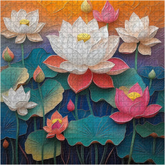 Lotus Pond Jigsaw Puzzle 1000 Pieces