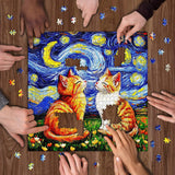 Kittens Under Stars Jigsaw Puzzle 1000 Pieces