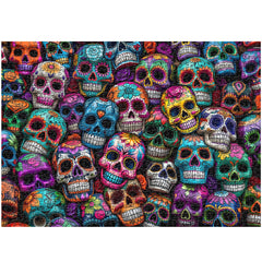 Buntes Totenkopf-Puzzle 1000 Teile
