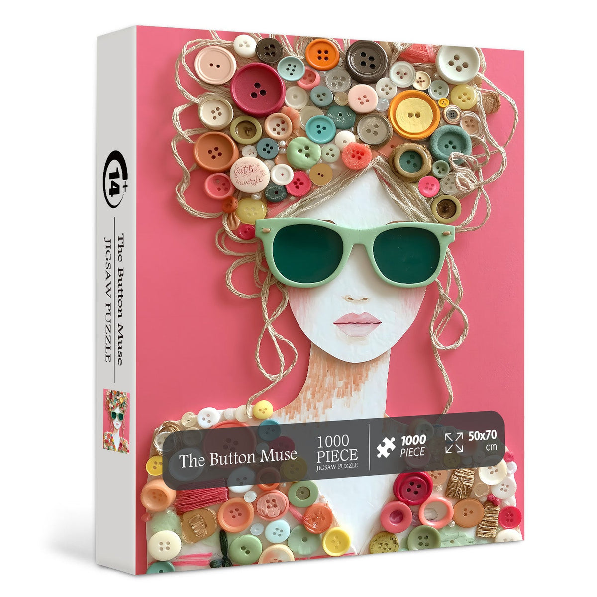 Muse Button Collection The Button Muse Jigsaw Puzzle 1000 Pieces – Fun-Puzzle