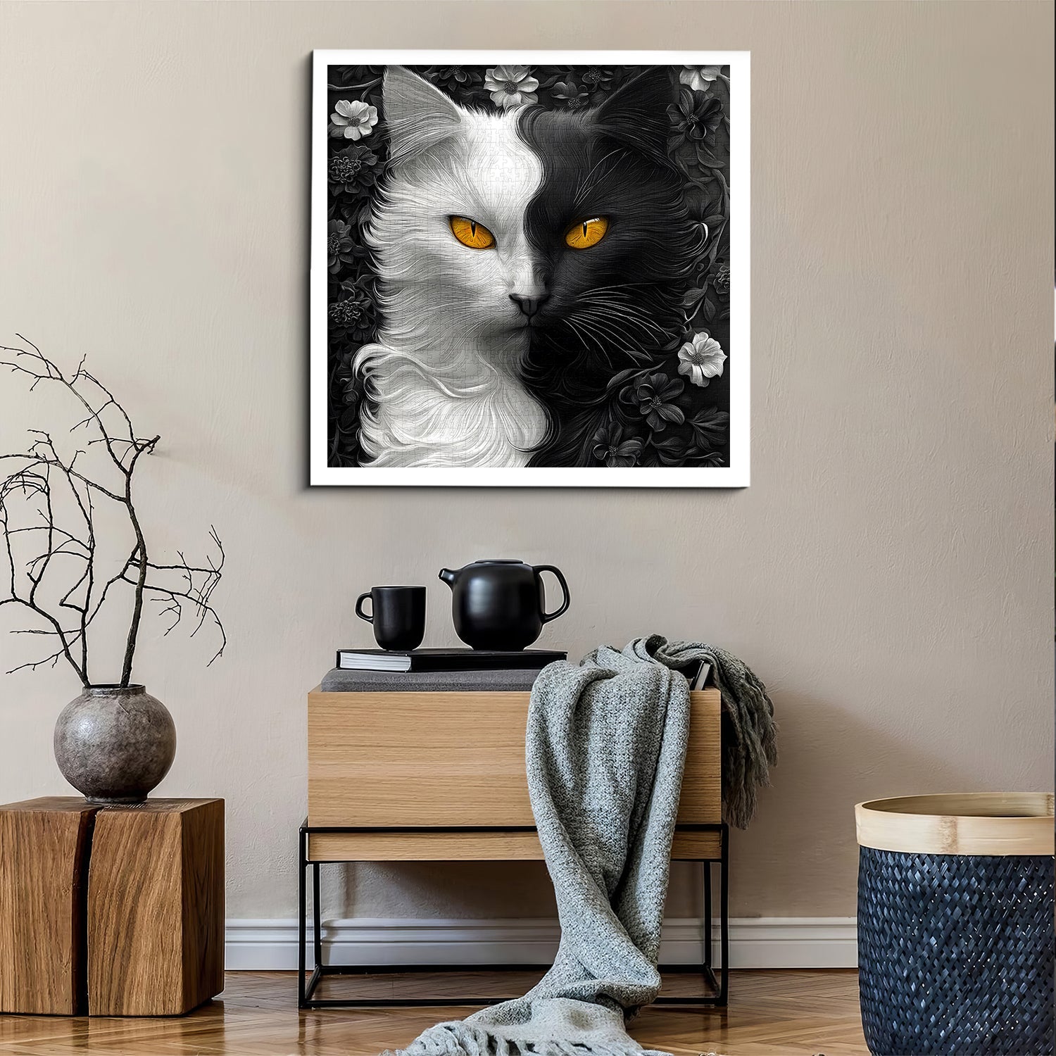 Yin Yang Cat Jigsaw Puzzle 1000 Pieces