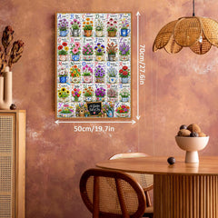 Flower Alphabet Jigsaw Puzzle 1000 Pieces