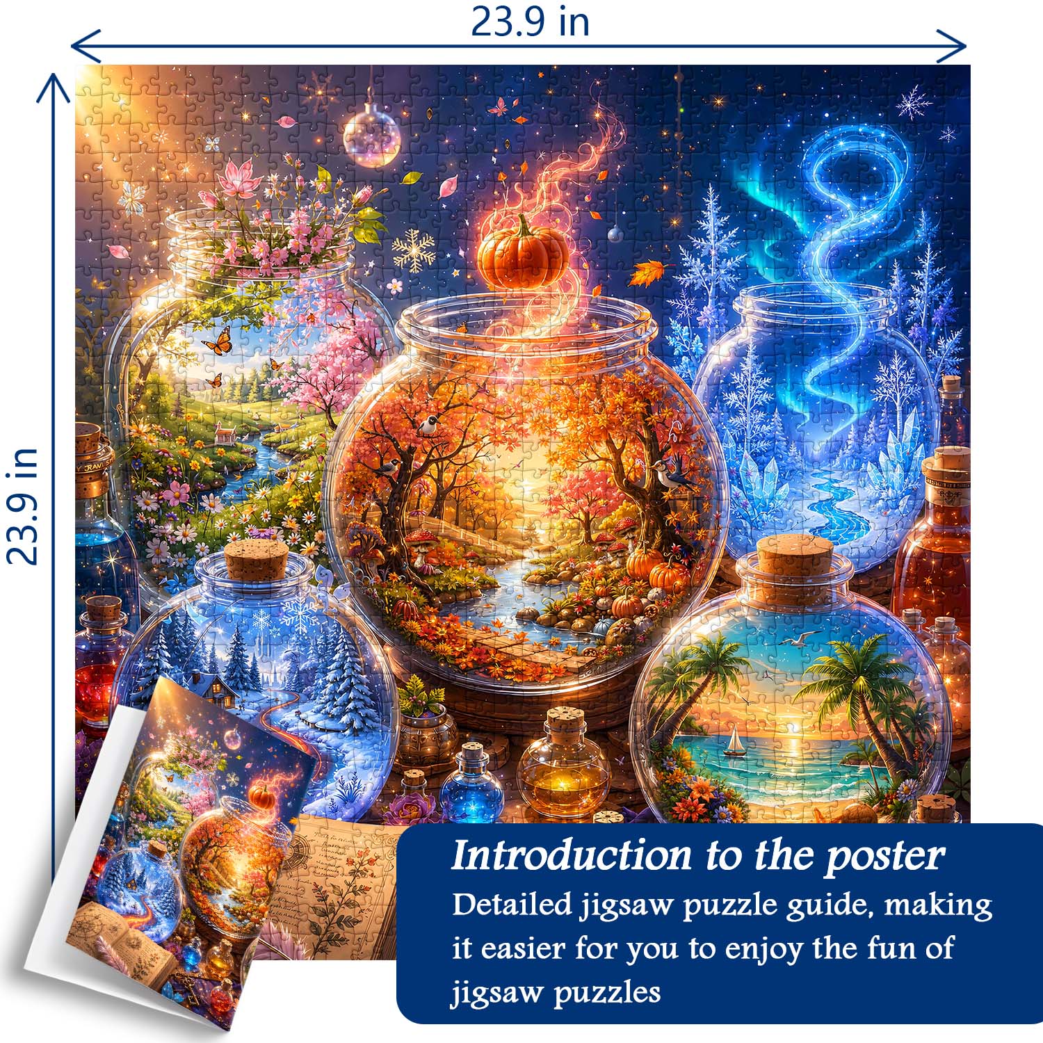 Bottled Four Seasons Jigsaw Puzzle 1000 Pieces