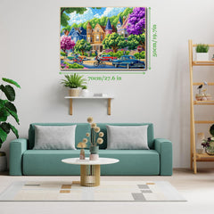 Warm Retro Town Jigsaw Puzzle 1000 Pieces