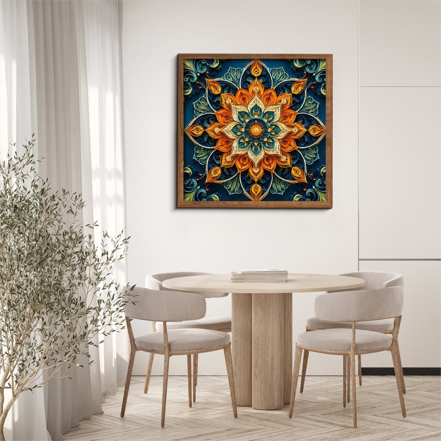 Quilling Mandala Bloom Jigsaw Puzzle 1000 Piece